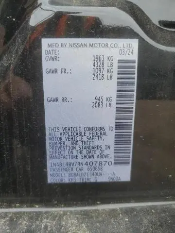 2024 NISSAN ALTIMA S