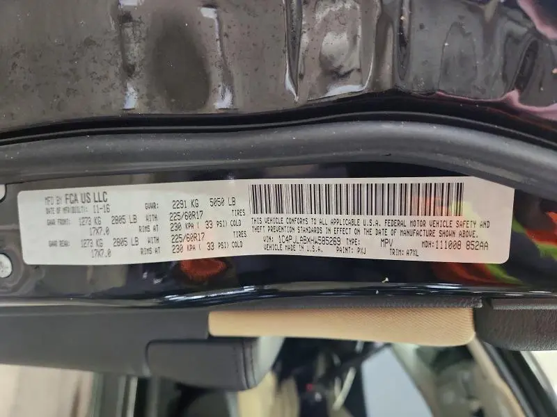 2017 JEEP CHEROKEE SPORT  