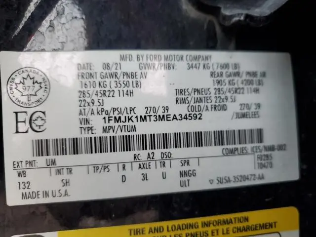 2021 FORD EXPEDITION MAX PLATINUM  