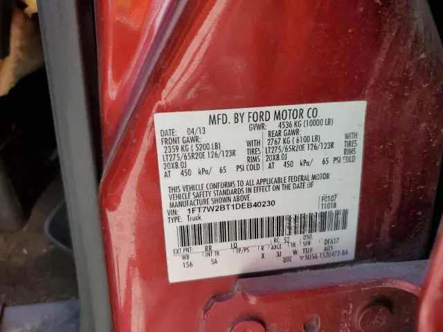 2013 FORD F250 SUPER DUTY  