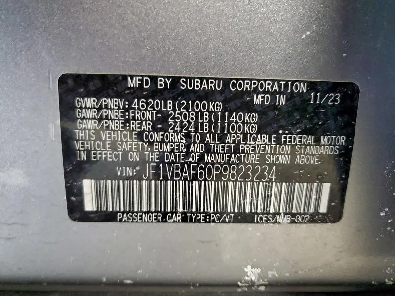 2023 SUBARU WRX PREMIUM  