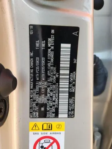2019 LEXUS RX 450H BASE  