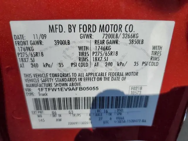 2010 FORD F150 SUPERCREW  