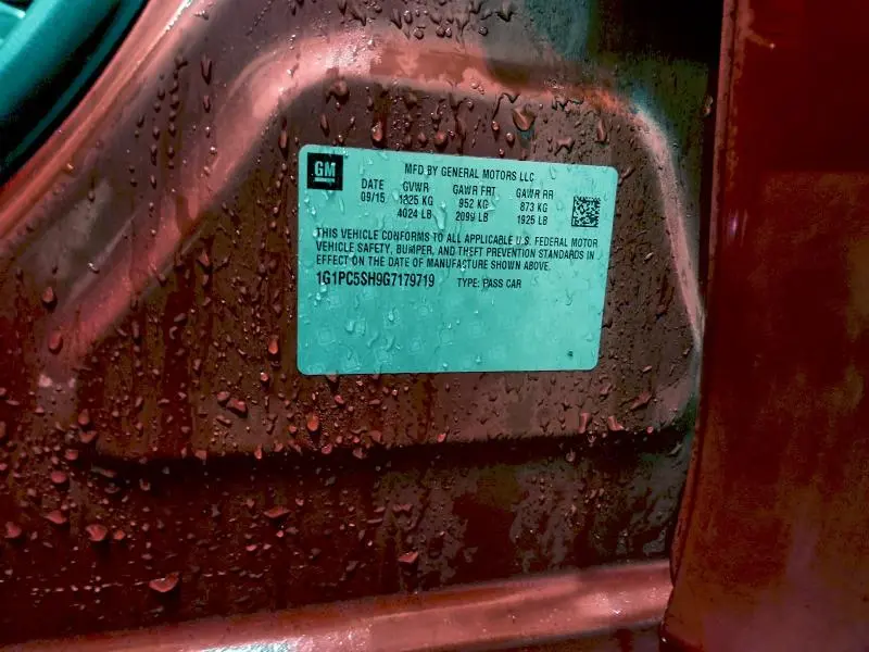 2016 CHEVROLET CRUZE LIMITED LS  