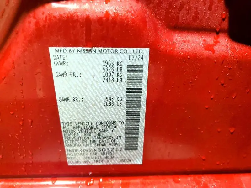 2025 NISSAN ALTIMA 2.5 SV  