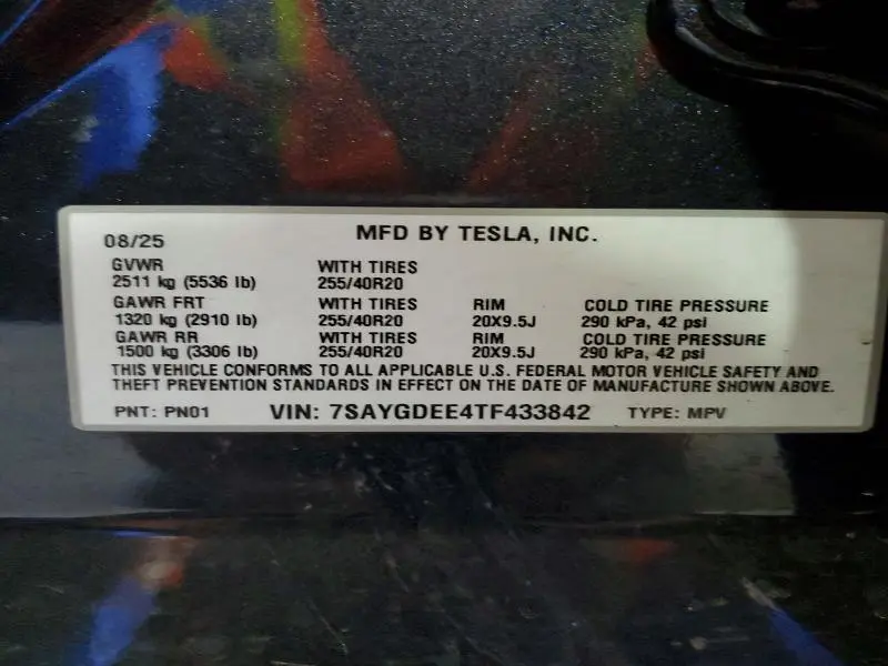 2026 TESLA MODEL Y   