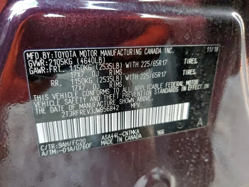 2018 TOYOTA RAV4 ADVENTURE  