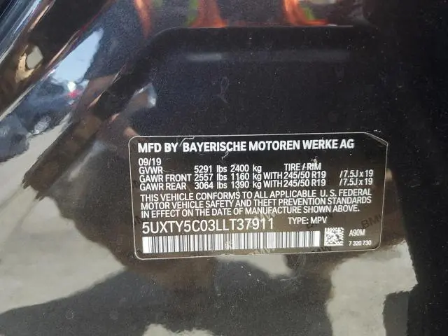 2020 BMW X3 XDRIVE30I  