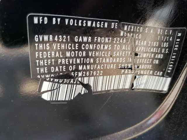 2015 VOLKSWAGEN JETTA SE  