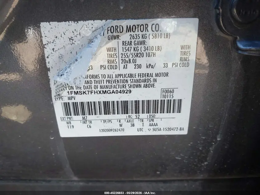 2021 FORD EXPLORER LIMITED