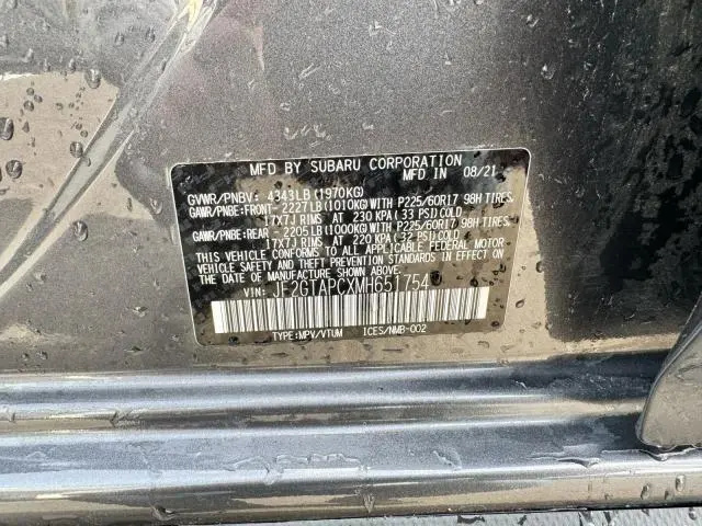 2021 SUBARU CROSSTREK PREMIUM  