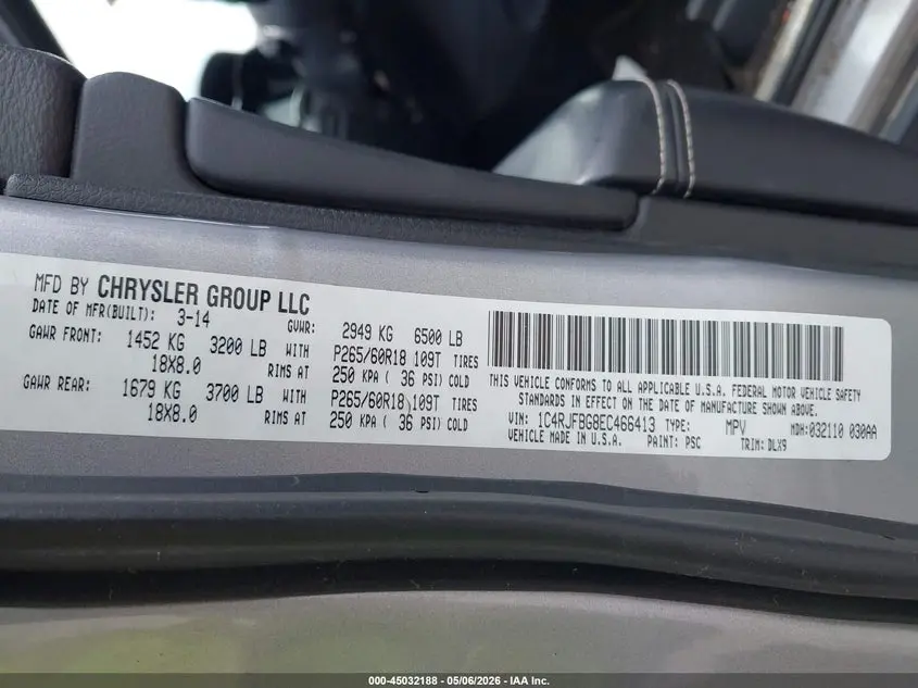 2014 JEEP GRAND CHEROKEE LIMITED