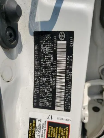 2014 TOYOTA AVALON BASE  