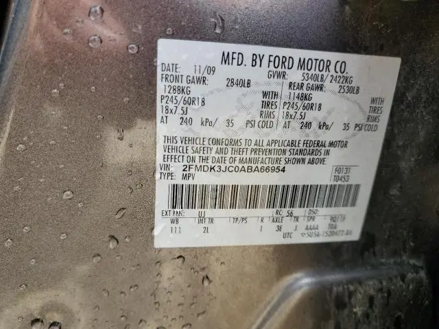 2010 FORD EDGE SEL  