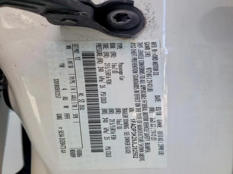 2018 FORD FOCUS SE  