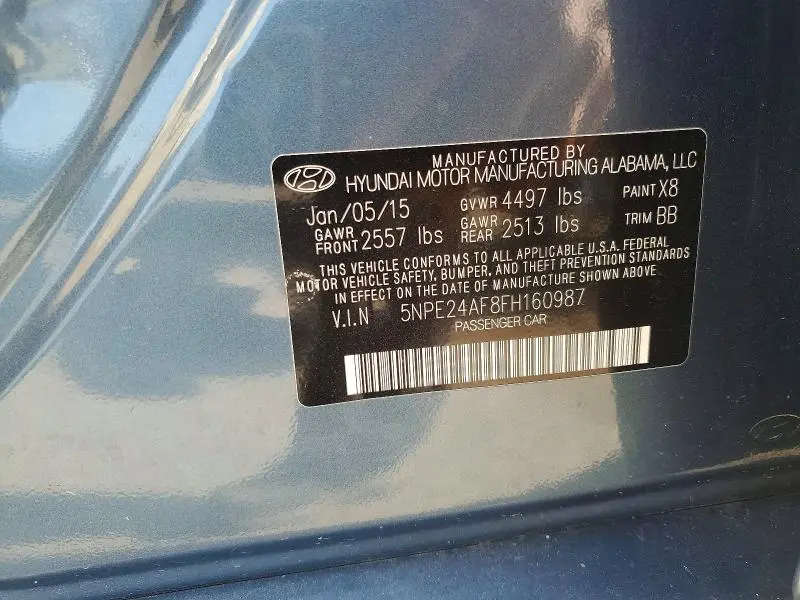 2015 HYUNDAI SONATA SE  