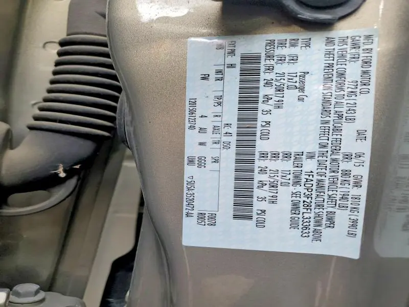 2015 FORD FOCUS SE  