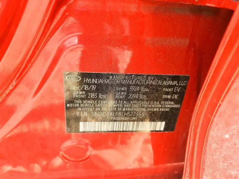 2020 HYUNDAI ELANTRA SEL  