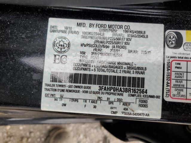 2011 FORD FUSION SE