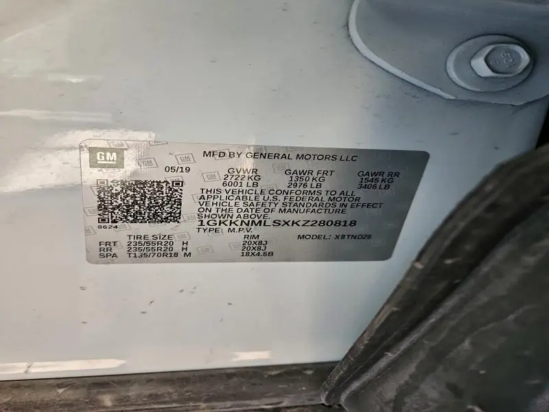 2019 GMC ACADIA SLT-1  