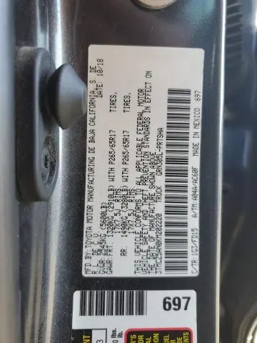 2019 TOYOTA TACOMA DOUBLE CAB  