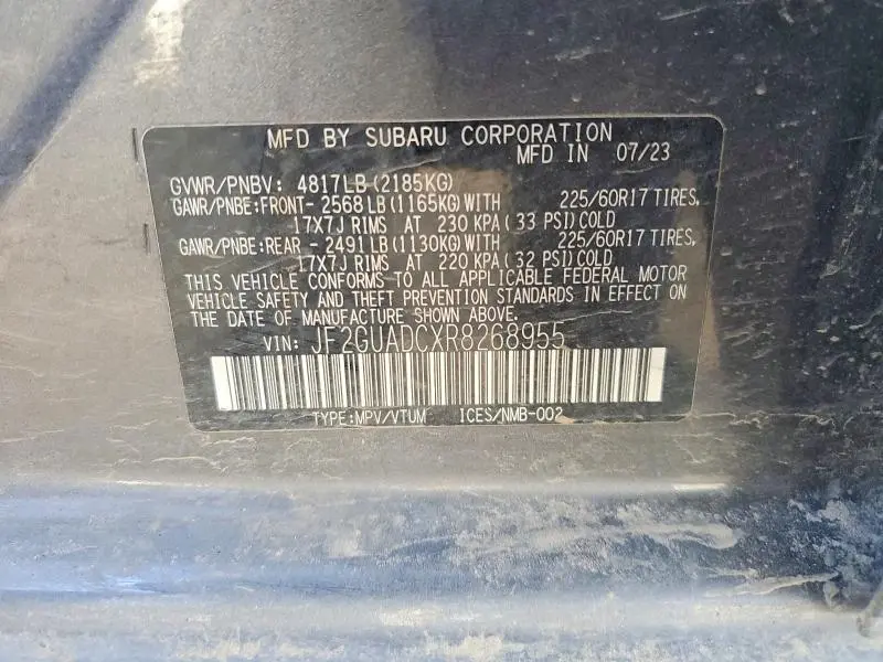 2024 SUBARU CROSSTREK PREMIUM  