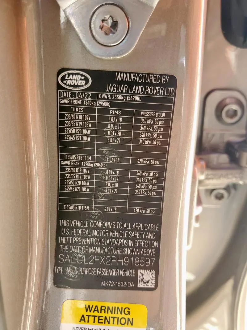 2023 LAND ROVER DISCOVERY SPORT SE R-DYNAMIC  