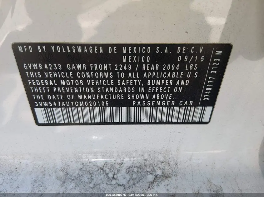 2016 VOLKSWAGEN GOLF GTI AUTOBAHN W/PERFORMANCE PACKAGE 4-DOOR