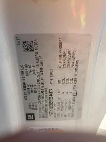 2017 GMC SIERRA C1500  