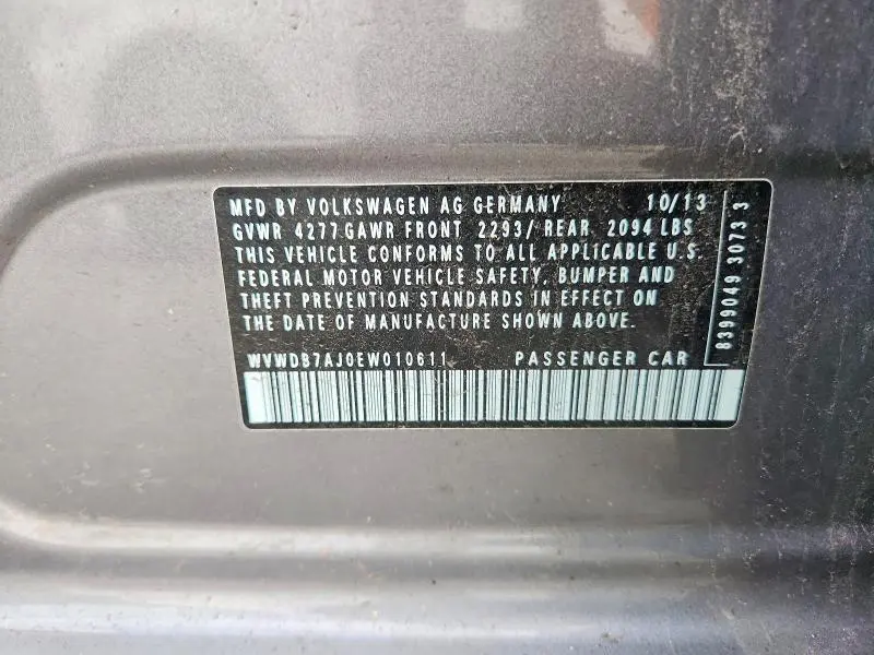 2014 VOLKSWAGEN GOLF   