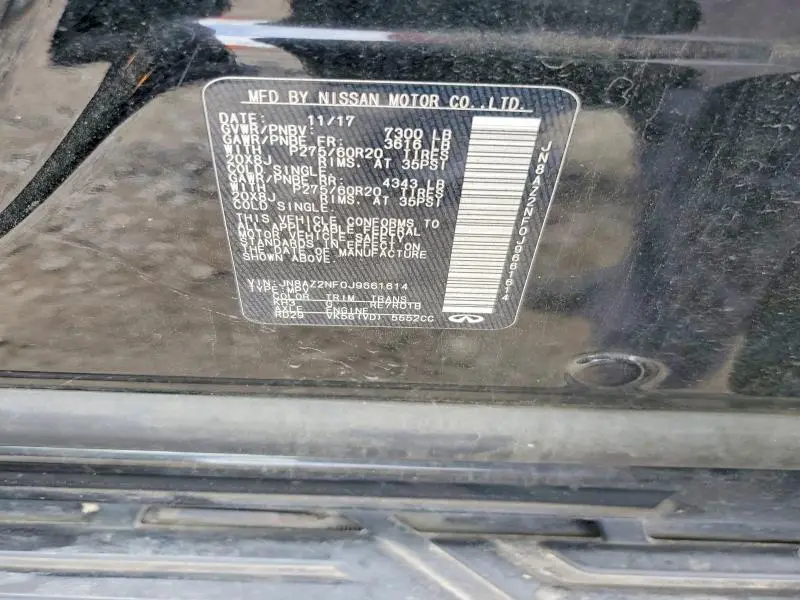 2018 INFINITI QX80 BASE  