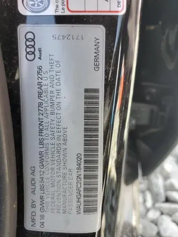 2016 AUDI A6 PRESTIGE
