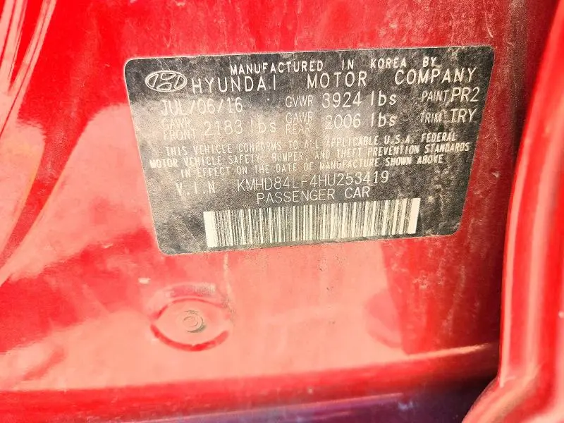2017 HYUNDAI ELANTRA VALUE EDITION  