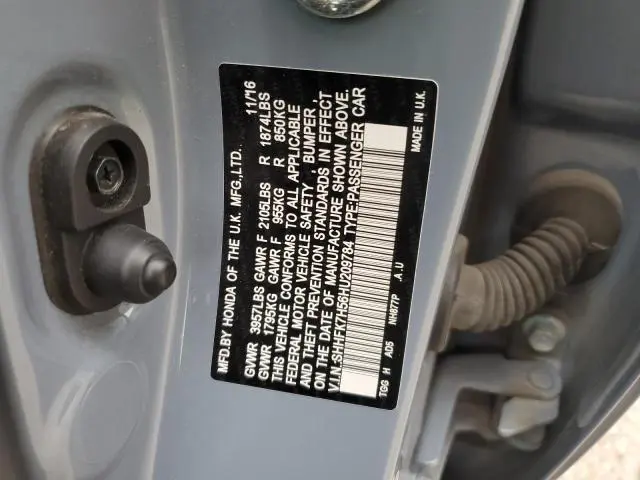 2017 HONDA CIVIC EX