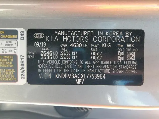 2020 KIA SPORTAGE LX  