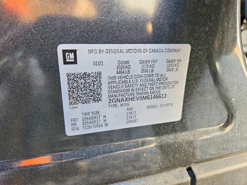 2021 CHEVROLET EQUINOX LS  