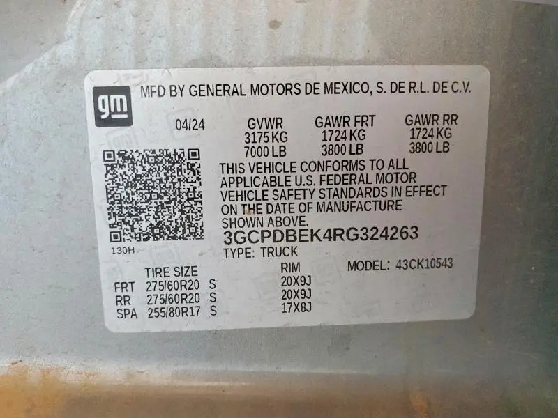 2024 CHEVROLET SILVERADO K1500 CUSTOM  