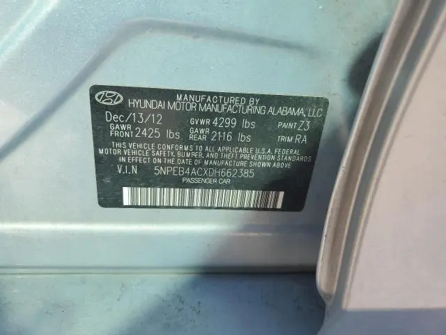 2013 HYUNDAI SONATA GLS  