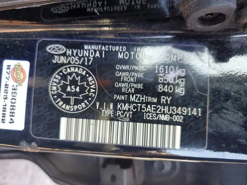 2017 HYUNDAI ACCENT BASE  