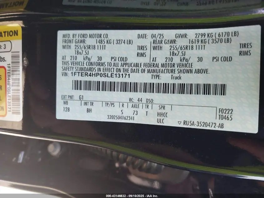 2025 FORD RANGER XLT