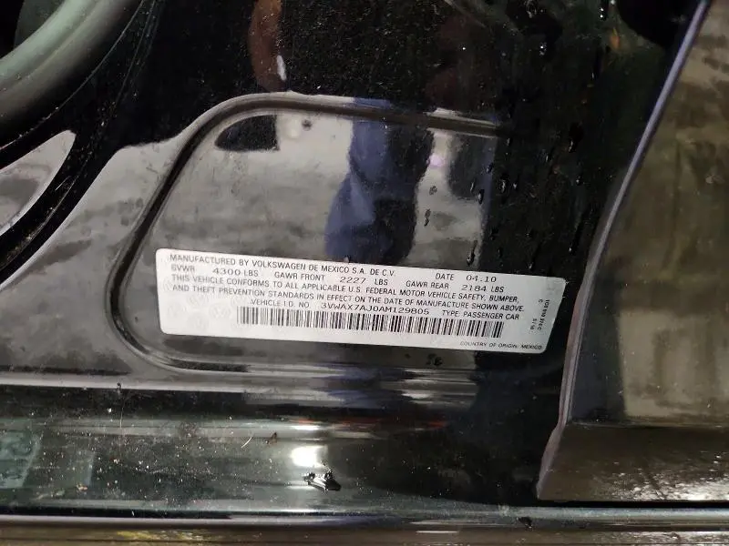 2010 VOLKSWAGEN JETTA LIMITED  