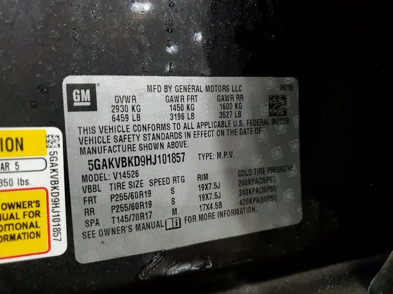 2017 BUICK ENCLAVE   