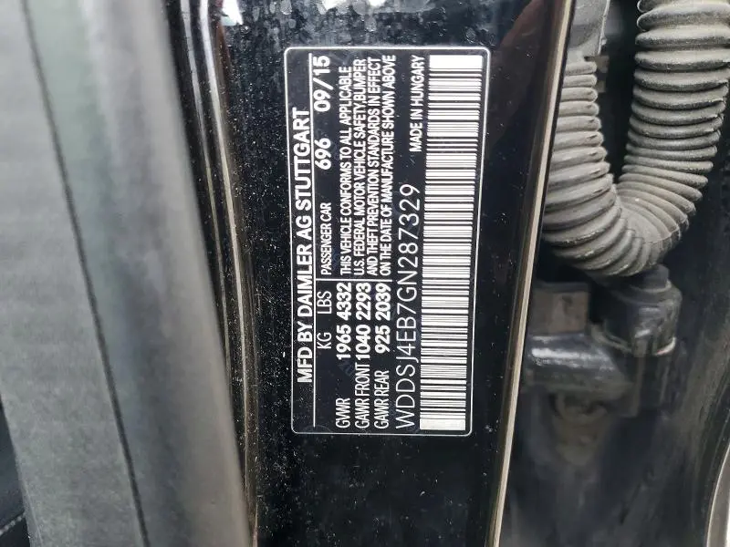 2016 MERCEDES-BENZ CLA 250  