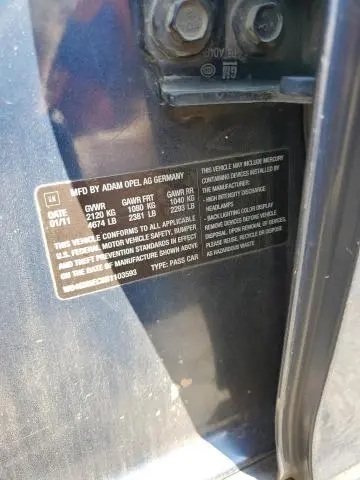 2011 BUICK REGAL CXL  