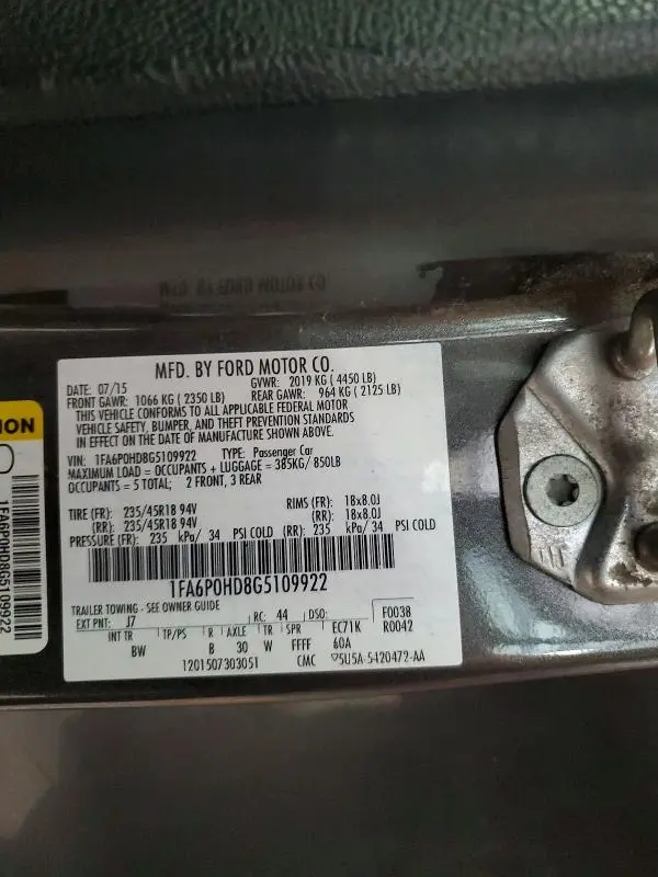 2016 FORD FUSION SE  