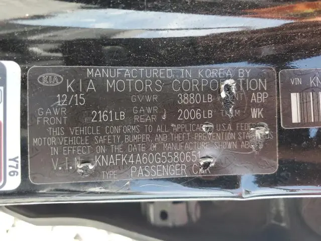 2016 KIA FORTE LX  