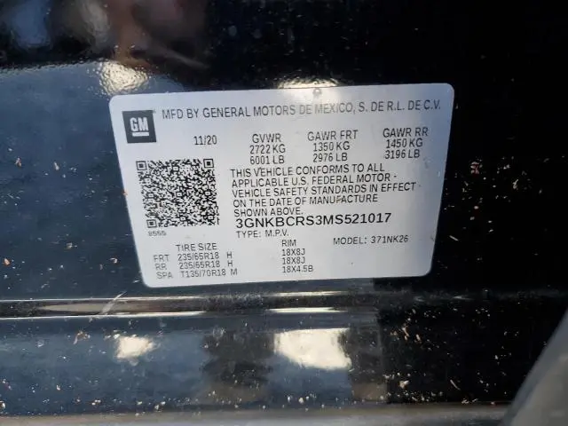 2021 CHEVROLET BLAZER 2LT  