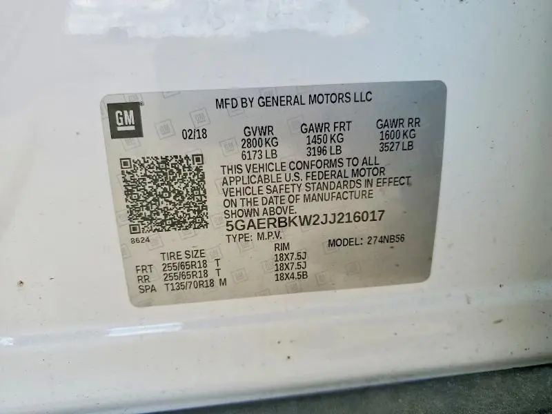 2018 BUICK ENCLAVE ESSENCE  