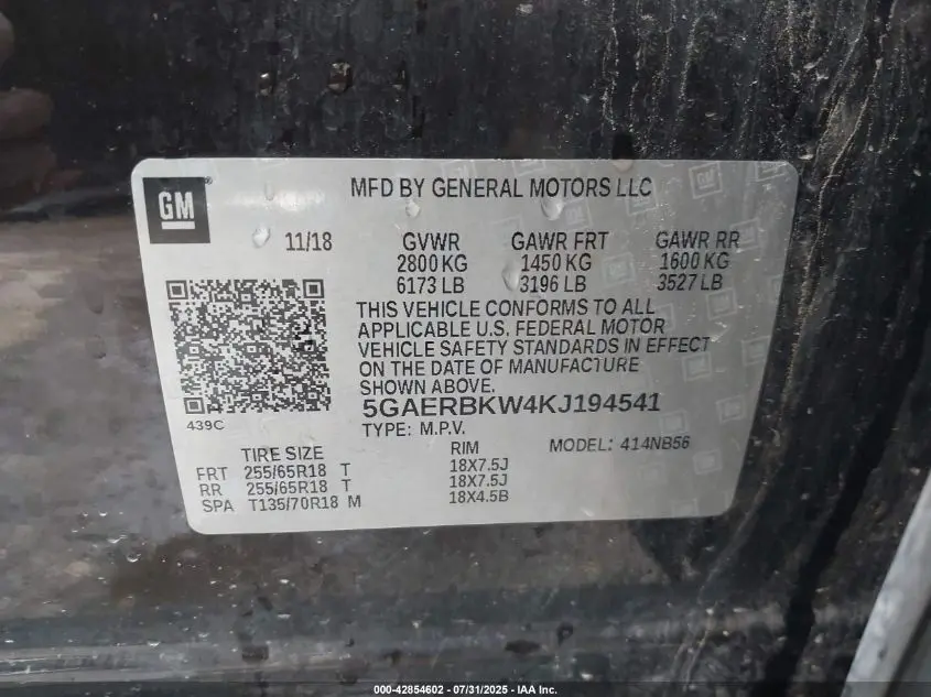2019 BUICK ENCLAVE FWD ESSENCE