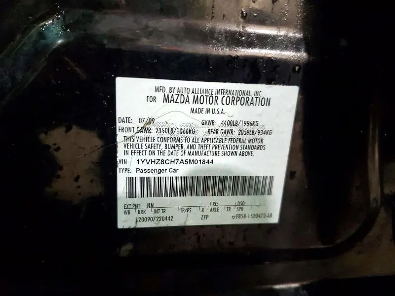 2010 MAZDA 6 I  